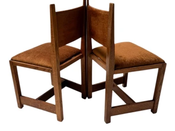 Two Art Deco Modernist Side Chairs by Hendrik Wouda for Pander, 1924